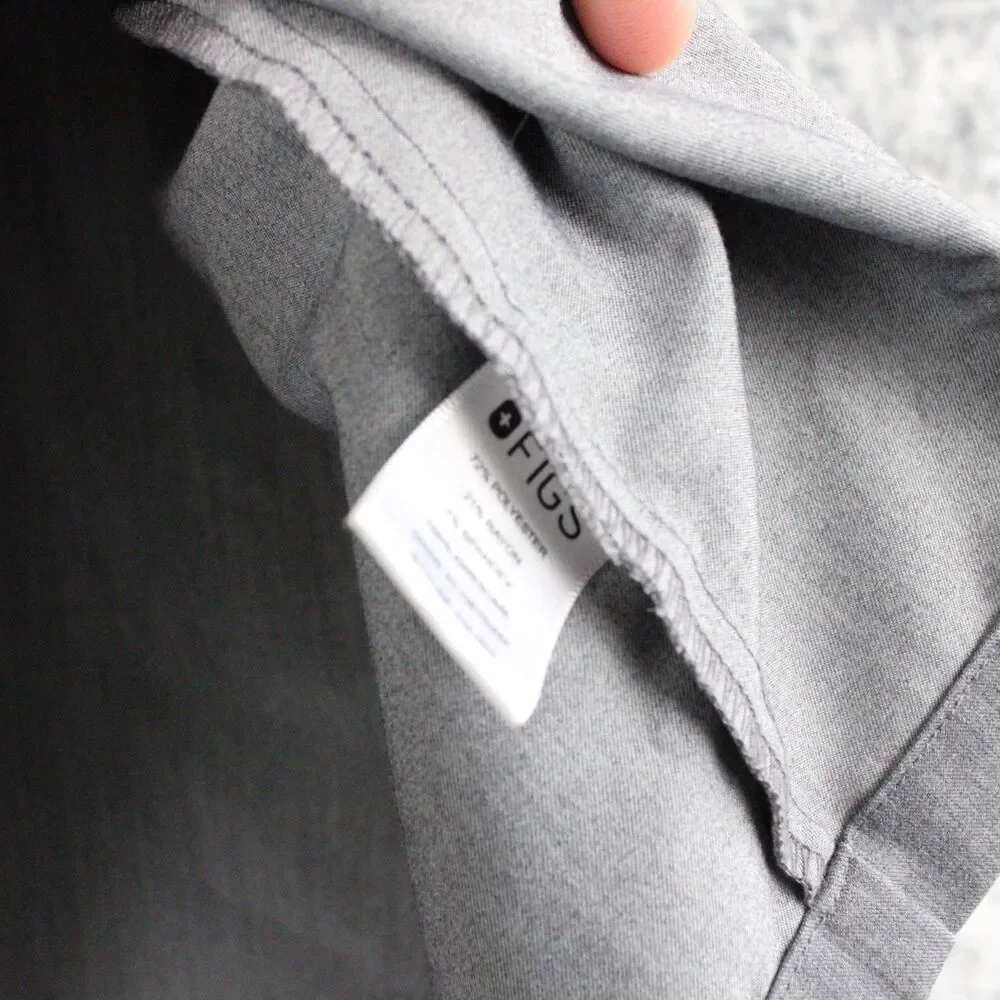 Figs Men’s Technical Collection Scrub Set Gray Pants XL/S T2001S -Top XXL FM1500